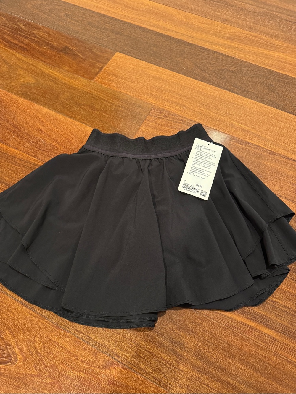 lululemon athletica Black Layered Mini Skirt